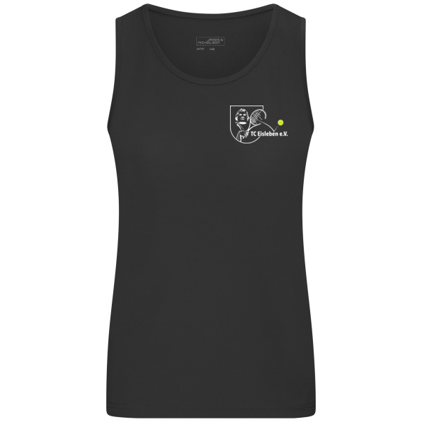 Brustdruck weiß - Ladies' Active Tanktop Miniaturansicht