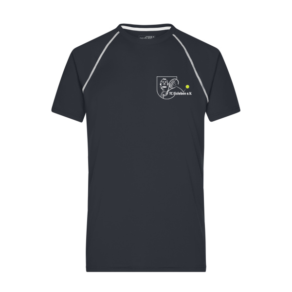 Brustdruck weiß - Men's Sports T-Shirt Miniaturansicht