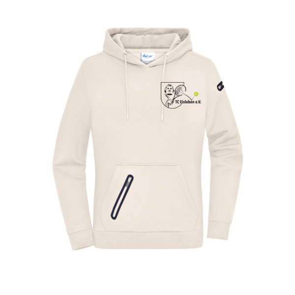 Brustdruck schwarz - Ladies' Hoody Interlock Miniaturansicht