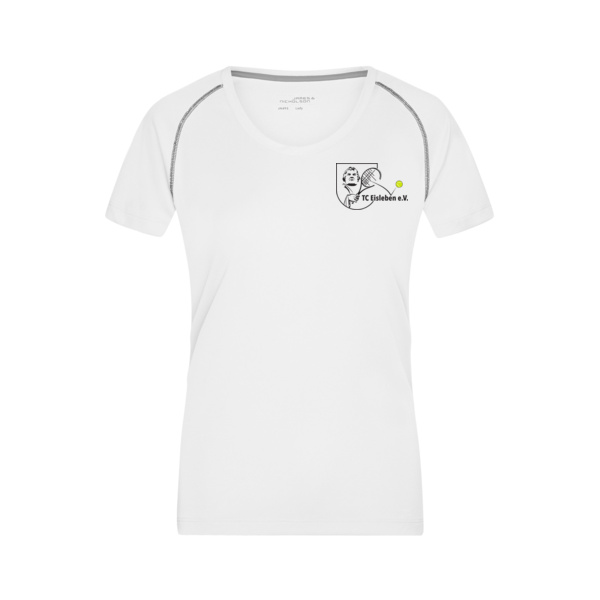 Brustdruck schwarz - Ladies' Sports T-Shirt Miniaturansicht