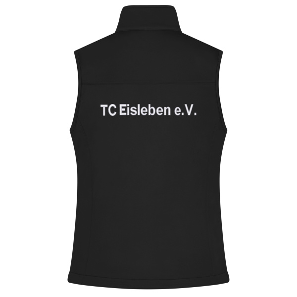 Rückenstick weiß - Ladies' Softshell Vest Miniaturansicht